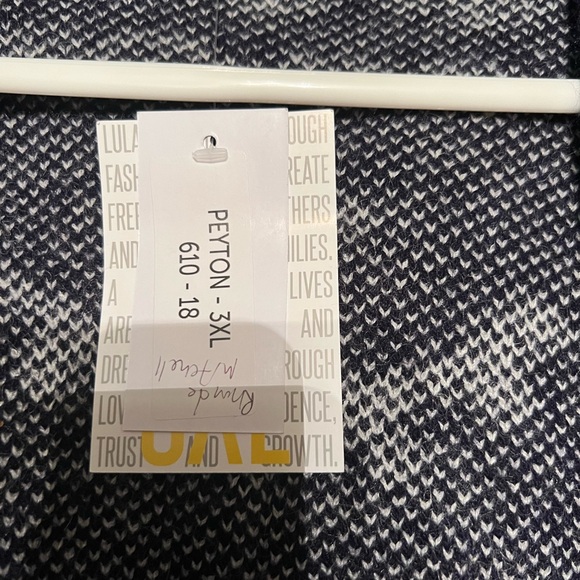Lularoe Peyton Cardigan 3x - Picture 2 of 6